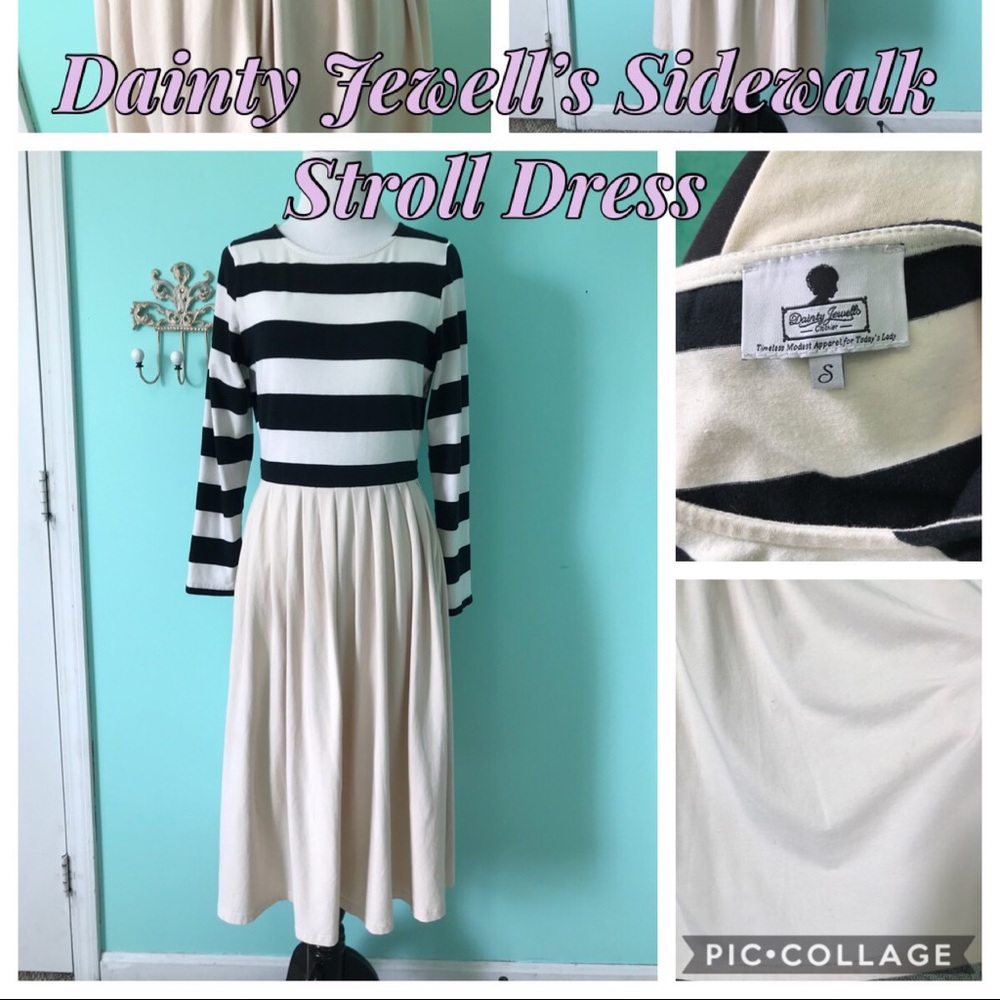 Dainty jewell’s sidewalk stroll midi dress